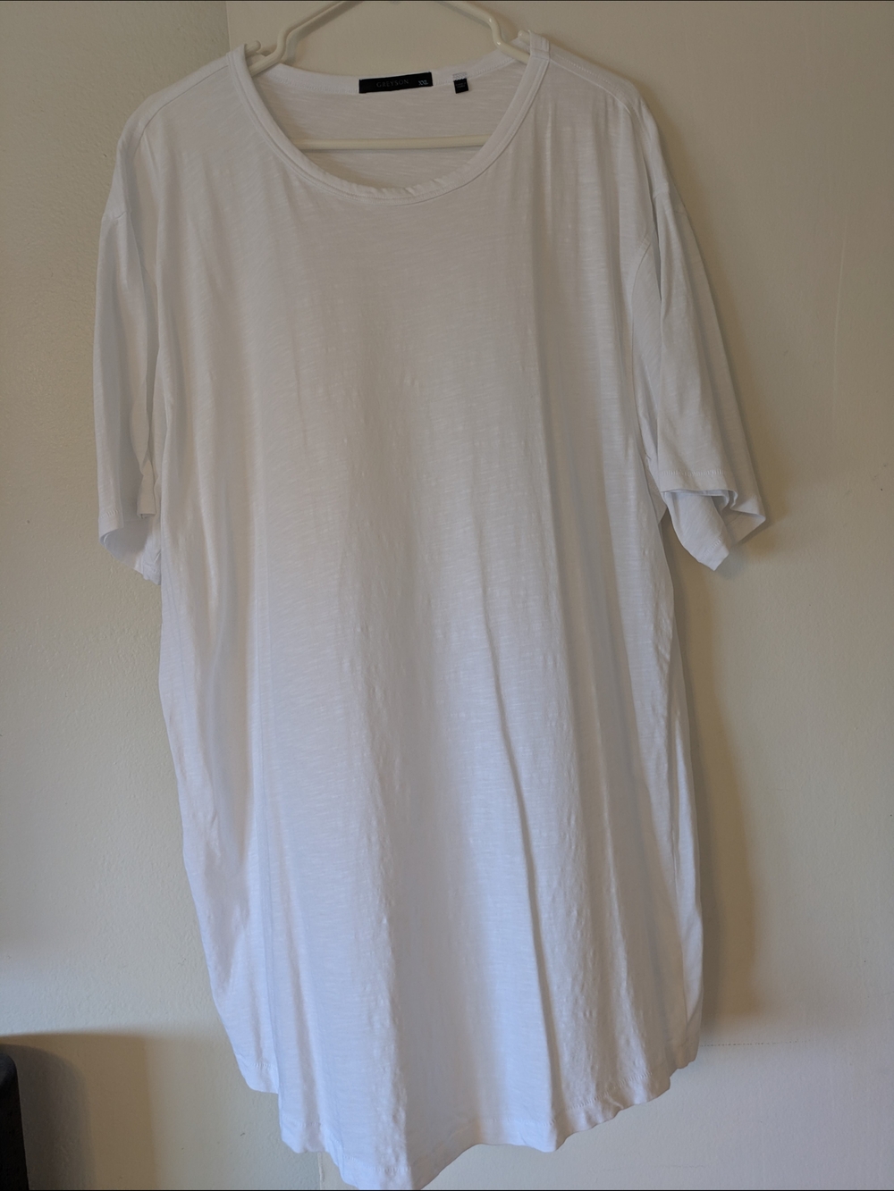 Greyson White Men's Short Sleeve Crew Neck Tee- XXL